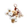 Plush Doubleheaded Whimsical Milk Tea Bear And Bunny Keychain With Colors Cute