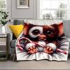 Mysterious Little Monster Blanket Flannel Blanket for bed, sofa, Camping, Hiking, Picnic Essentials, gift for family Fan gifts
