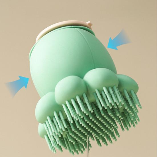 Щетка для ухода за собаками, дизайн «Осьминог», щетка для купания домашних животных, силиконовая щетка для душа для собак, успокаивающая массажная расческа для собак и кошек с длинной или короткой шерстью