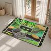 D-Dandys World Pebble Fleece Floor Mat Flannel Rug Non Slip Absorbent Soft Washable For Entryway Hallway Bathroom Kitchen Decor