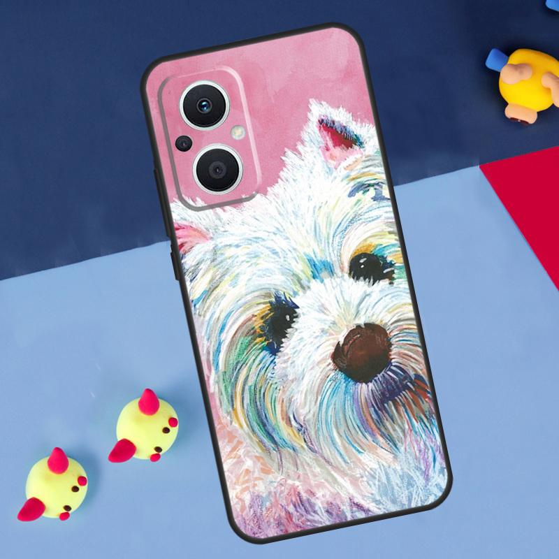 Собака Вест-хайленд-уайт-терьер Для OPPO Reno 14 13 12 11 10 Pro 8T 11F 12F 13F 14F 7 8 Lite OPPO Find X8 X6 X5 X9 Pro Чехол