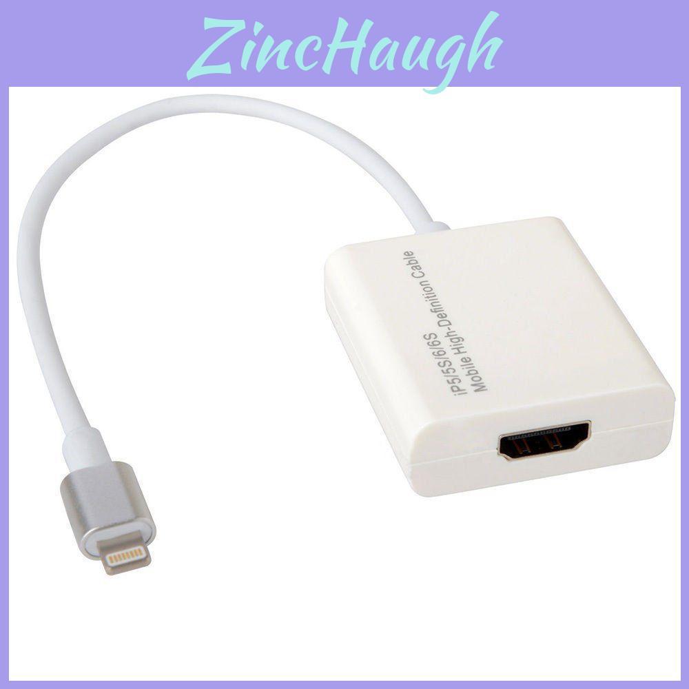 Lightning To Hdmi Adapter For Apple Devices With Copper Wiring For High Definition Display And Screen Sharing