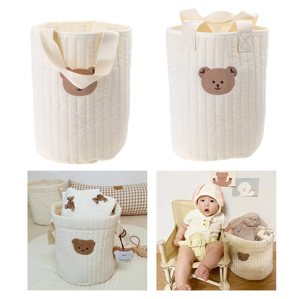 Baby Diaper Caddy Changing Basket Caddy Organizer with Handle Diaper Organizer for Nursery Baby Shower Boys Girls Bag