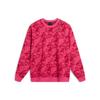 Li-Ning Пуловер с круглым вырезом и принтом, свитер унисекс, ярко-розовый AMBT235-6