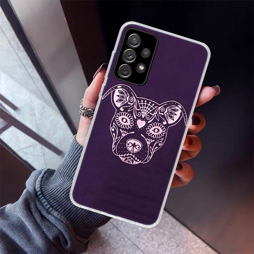 Pit Bull Lovely Dog Pitbull Phone Case For Samsung Galaxy A17 A57 A37 A16 A26 A36 A56 A15 A25 A35 A55 A14 A13 A54 A53 A34 A24 A3