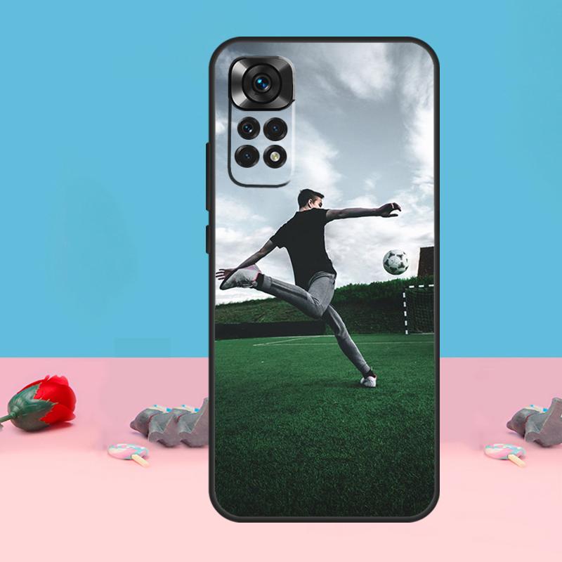Чехол для телефона Xiaomi Redmi Note 12 10 11 13 14 Pro 11S 12S с изображением футбольного мяча Для Redmi 15C 13C 12C 10C 14C 15