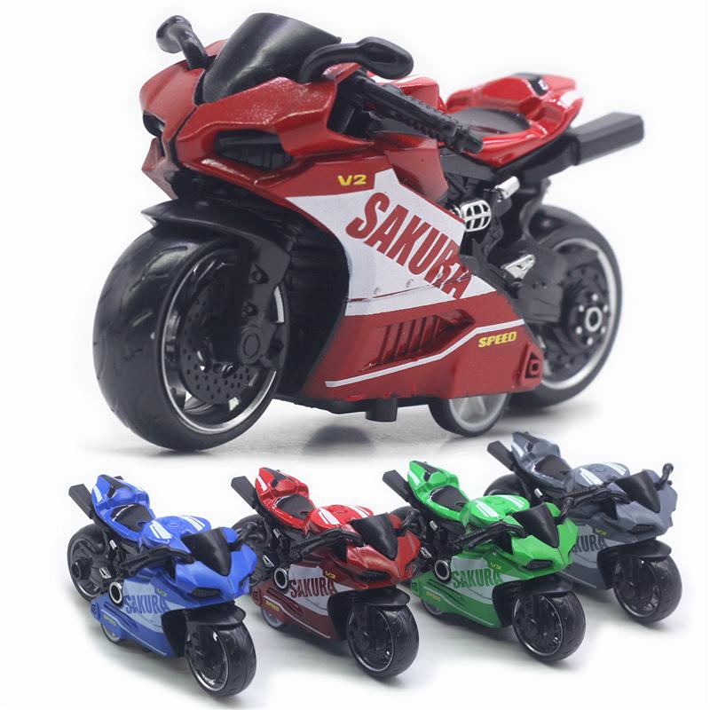 1/32 масштаб V2 SAKURA SPEED моделирование мотоцикла модель орнамент сплав отступить игрушечный автомобиль