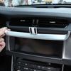 Для Jaguar XF XFL 2016-2020 ABS Углеродное волокно Автомобиль Центральная консоль Кондиционер Воздуховод Рамка Отделка Внутренние аксессуары