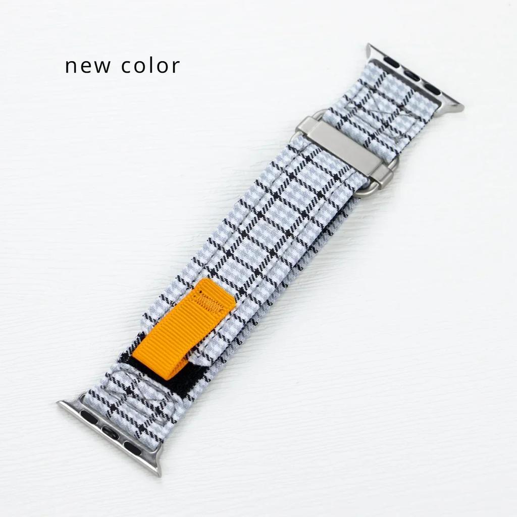 Nylon Sport Strap For Apple Watch Series 10 46mm 42mm Ultra 49mm Band For iWatch Series 9 8 7 6 SE 45mm 44mm 41mm 40mm Bracelet