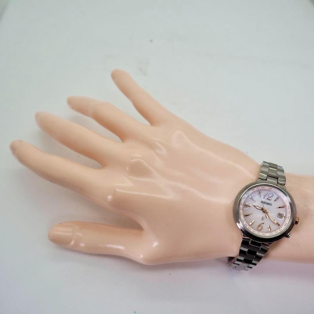 [USED] 136 Seiko Lucia Radio Solar Gradient Women's Watch Pink