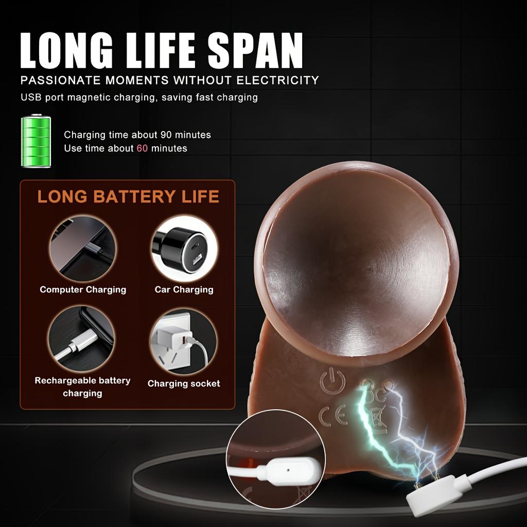 8,7-дюймовый телескопический вибрирующий дилдо – реалистичный вибратор-дилдо с подогревом 4 в 1 с вращением, 5 режимами толчков и 9 режимами вибрации, игрушка с дистанционным управлением для мужчин и женщин