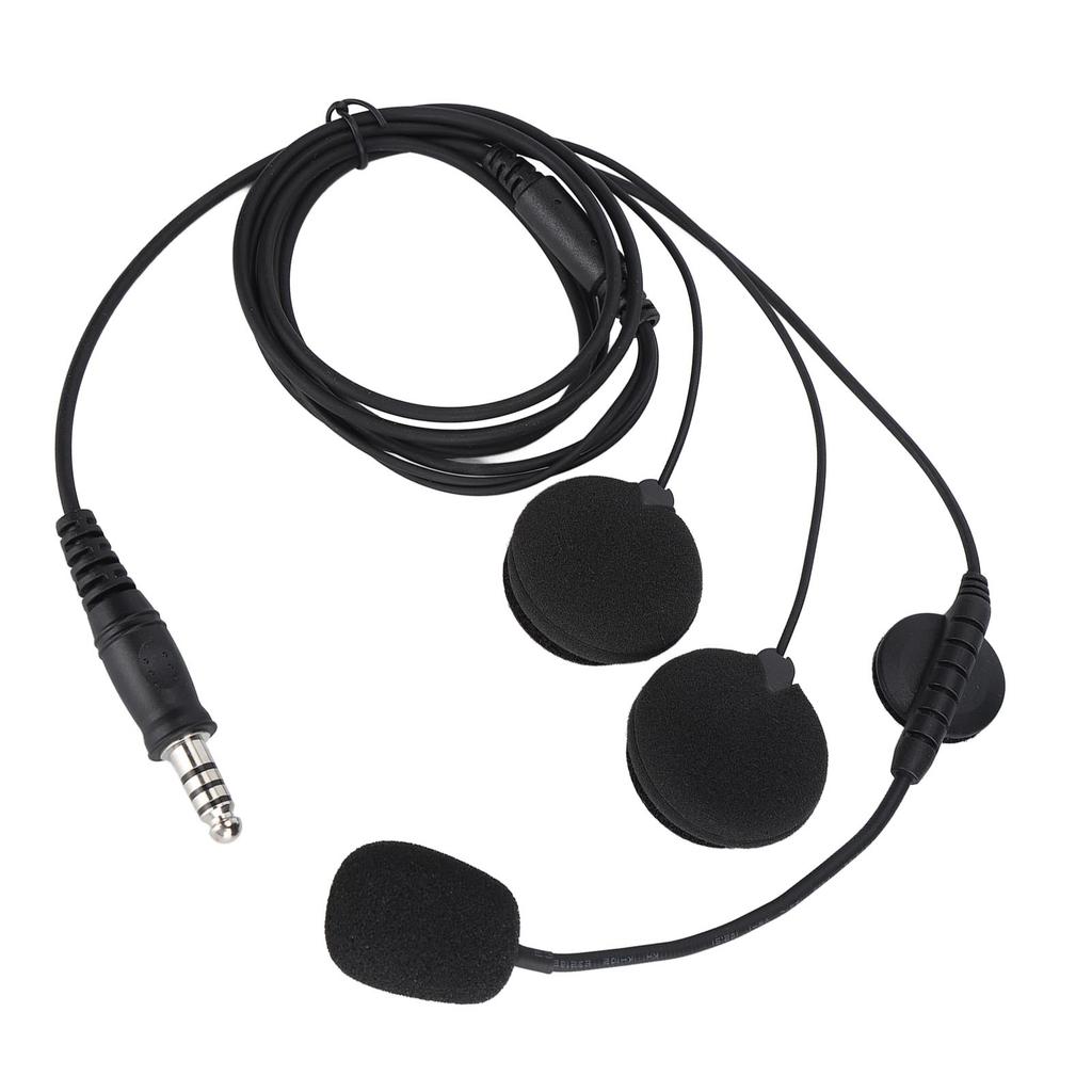 7.1mm Motorcycle Headset, Bilateral Helmet Headphone with Call Stereo Sound for Outdoor Motorbike