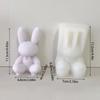 3D Pearl Rabbit силиконовая форма для свечей DIY Pearl Bear Aroma эпоксидная смола форма для мыла и свечей DIY Craft Handmade Home Decor