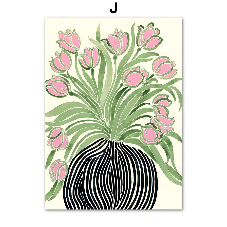 Abstract Matisse Flower Market Picasso Gallery Wall Art Canvas Painting And Prints Nordic PostersPictures For Living Room Decor