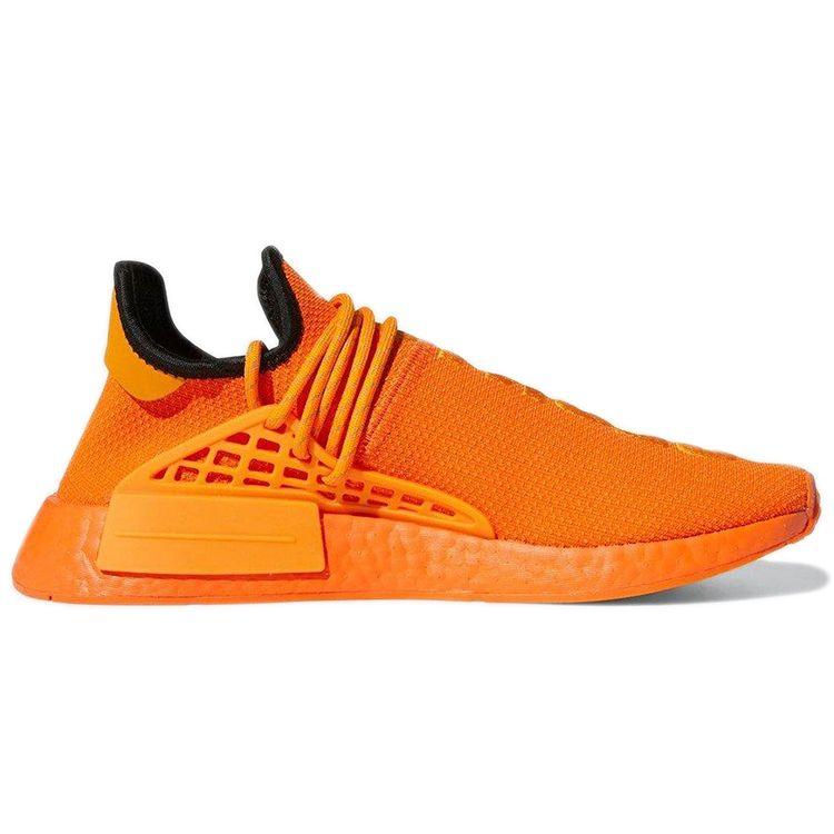 Pharrell x adidas NMD Human Race Оранжевые Унисекс Кроссовки Ярко-оранжевый Основной черный GY0095