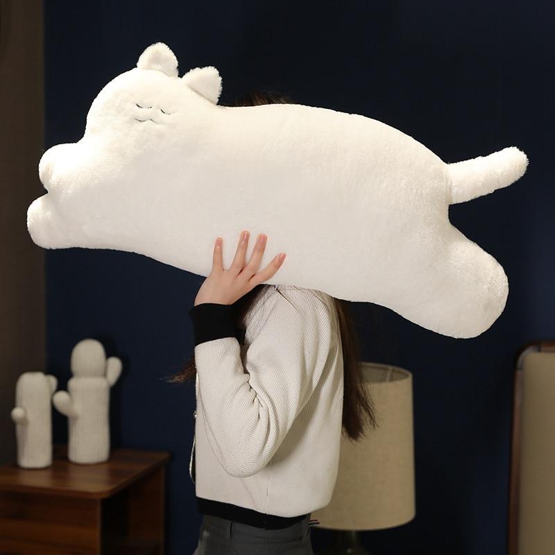 Kawaii Creative Cat Peluche Toys Cute Stand Lying Cat Pillow Soft Sofa Cushion Dolls Stuffed for Girls Children Gifts