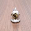 Punk 316L Stainless Steel Silver Color Gold Plated One Percent 1% er Skull Biker Bell Pendant Motorcycle Jewelry