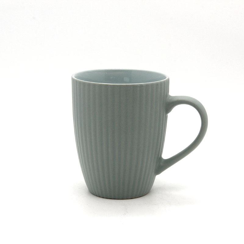 Креативная керамическая чашка с вертикальной полосой, керамическая чашка для молока, простая керамическая кружка, кофейная чашка