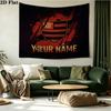 Custom Name Flamengo Printed Tapestry – Wall Hanging for Bedrooms, Dorms, and Home Decor