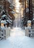 Christmas Backdrop For Photography Winter White Snow Light Kids Baby Shooting Props Xmas Tree Background Decoration Photo Studio