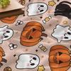 Halloween pumpkin ghost Printed Blanket for Sofa Travel Camping Living Room Office Conditioning Blanket for All Seasons Gifts