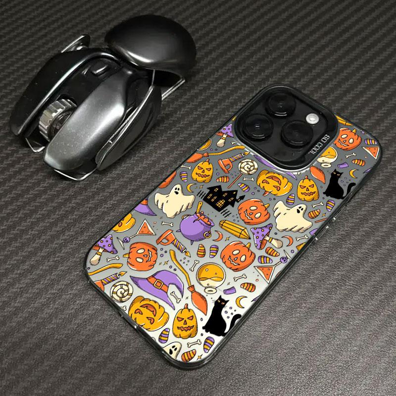 Halloween Happy Ghost Coque For Apple iPhone 17 Air 16e 16 14 15 13 11 Pro Max 15 Plus 12 17 ProMax Shockproof Case Phone Cover