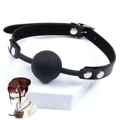 Силиконовый ротовой кляп-кольцо для взрослых доминационных игр