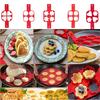 4 Holes Silicone Pancake Maker Creative Kitchen Fried Eggs Molds Nonstick Mold