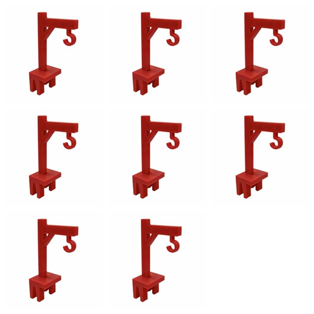 8PCS Plastic Tower Crane Tea Bag Holder Funny Tea Bag Hook Novelty Tea Bag Fixing Clip  Office