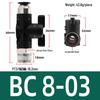 Pneumatic Hand Valve Set with Quick-Plug Connectors BUC 4/6/8/10mm