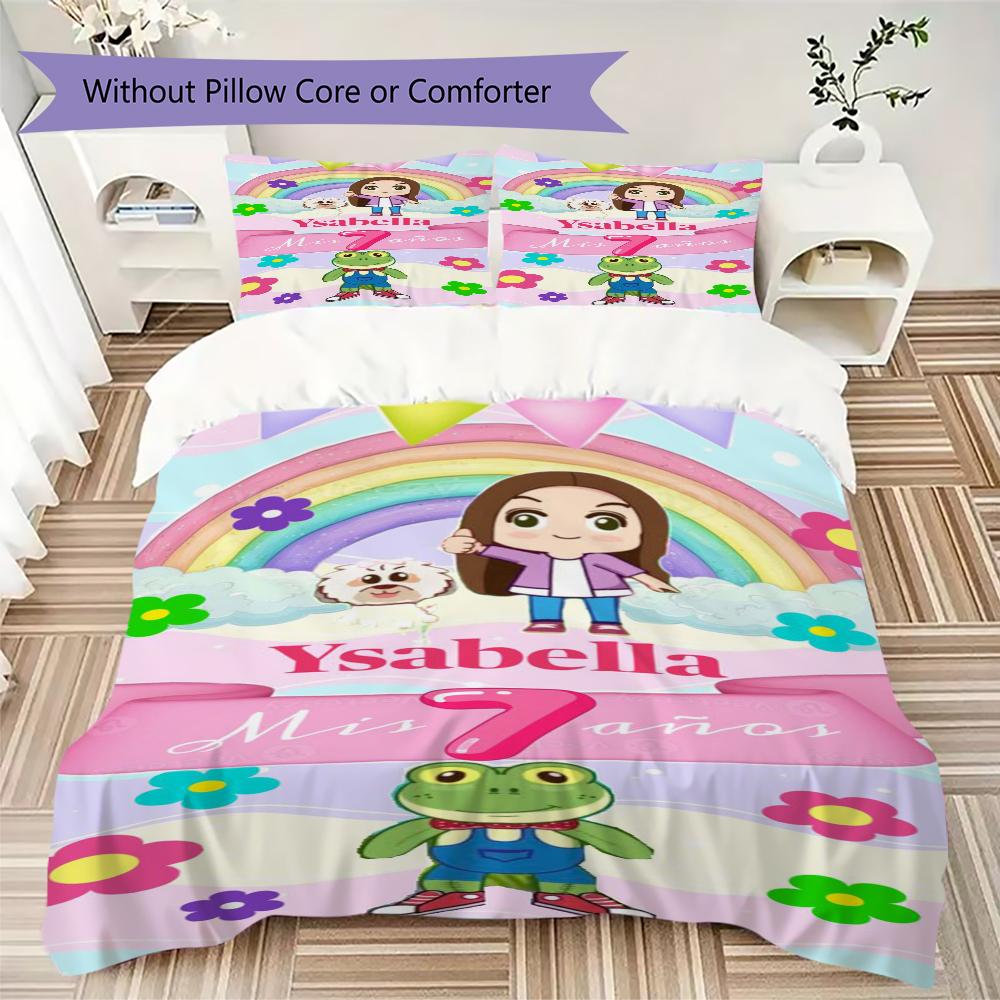 Lara Campos Pattern Bedding,Quilt Set Quilt Cover Pillowcase Home Birthday Gift(1 * duvet cover + 2 * pillowcase, without core)_lx