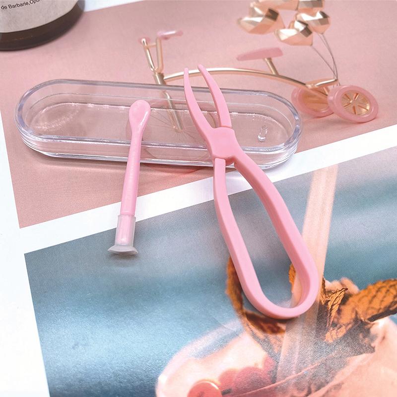 Мини-портативный зажим для контактных линз, пинцет, комбинированный ящик для хранения, пластиковые зажимы для снятия очков, аксессуары