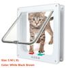 Smart Pet Door 4 Way Locking Security Lock ABS Plastic Dog Cat Flap Door Controllable Switch Direction Doors Small Pet Supplies