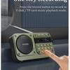 Портативный FM-радио, мини-FM-радиоприемник, уличный Bluetooth-динамик, TF-карта, USB-наушники, MP3-плеер, рекордер 70-108 МГц