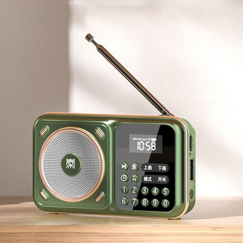 Retro Bluetooth Speaker Wireless Hifi Sound Audio System Portable Music Player with HD Reduction MIC HIgh Sensitivity FM Radio