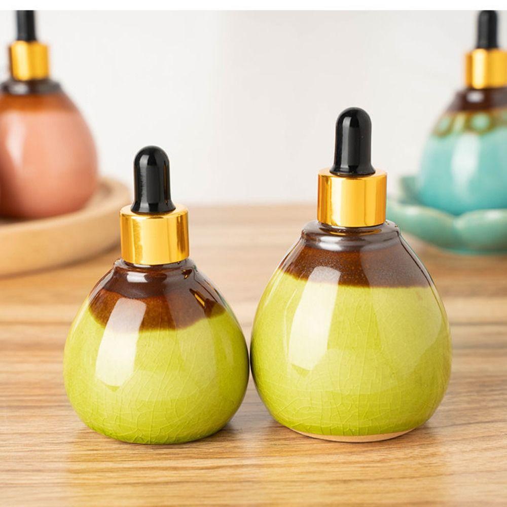 SPA Supplies Ceramic Dropper Bottles Aromatherapy Diffuser Refillable Bottles Essential Oil Bottle