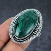 Malachite Handmade 925 Sterling Silver Jewelry Ring Size 6 B3Z81
