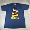 Новый со всеми бирками Винтажная футболка Y2K Walt Disney World Микки Маус Мужская L Темно-синяя С принтом США