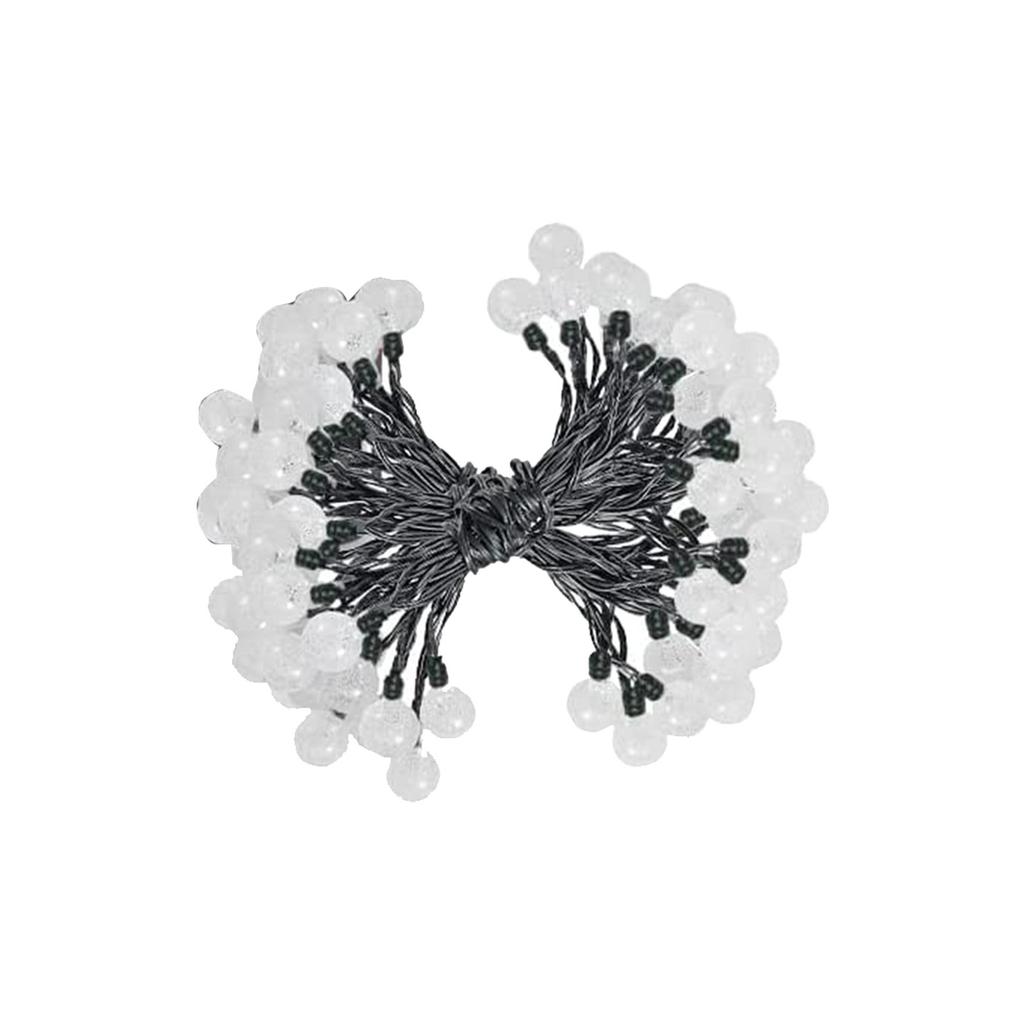 Crystal Beads Solar Lights String LED Bubble Balls Christmas Holiday Colored Lights Outdoor Camping Patio Decoration Lights