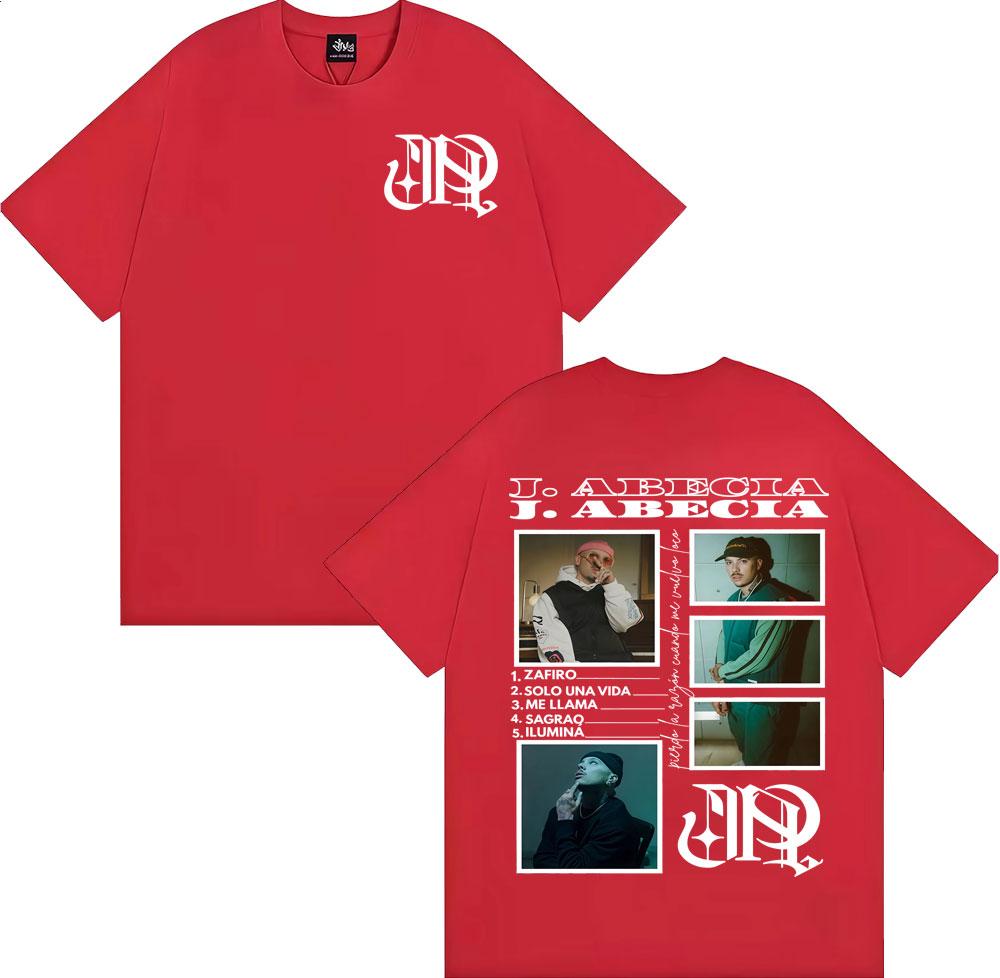 Rapper J Abecia Desvelos Tour 2025 New Album T-shirts Men Women Fashion Hip Hop Retro T Shirt Summer Casual 100% Cotton T-shirt