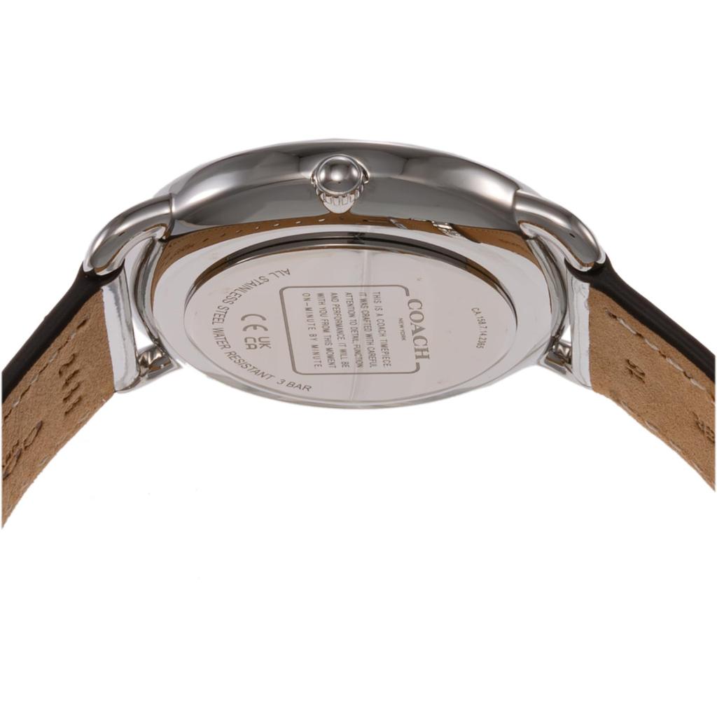 Часы ELLIOT из нержавеющей стали с минеральным стеклом, кварцевые, повседневные, водонепроницаемые, 14504246, серебристые [Coach] женские [Товар]