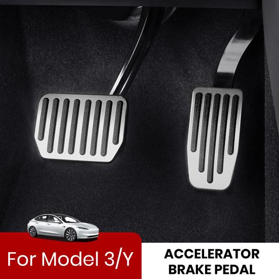 Foot Pedal Pad Replacement Non-Slip Accelerator Brake Foot Rest Pedal Extender Easy To Install Auto Aluminum Pedal Covers Accessories