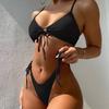 New Pit Strip Lace-up Bikini Sexy Split Swimsuit Swimsuit Women