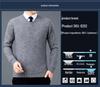 Мужской кашемировый свитер с V-образным вырезом 2025: Толстый, Теплый, Business Casual на Осень/Зиму