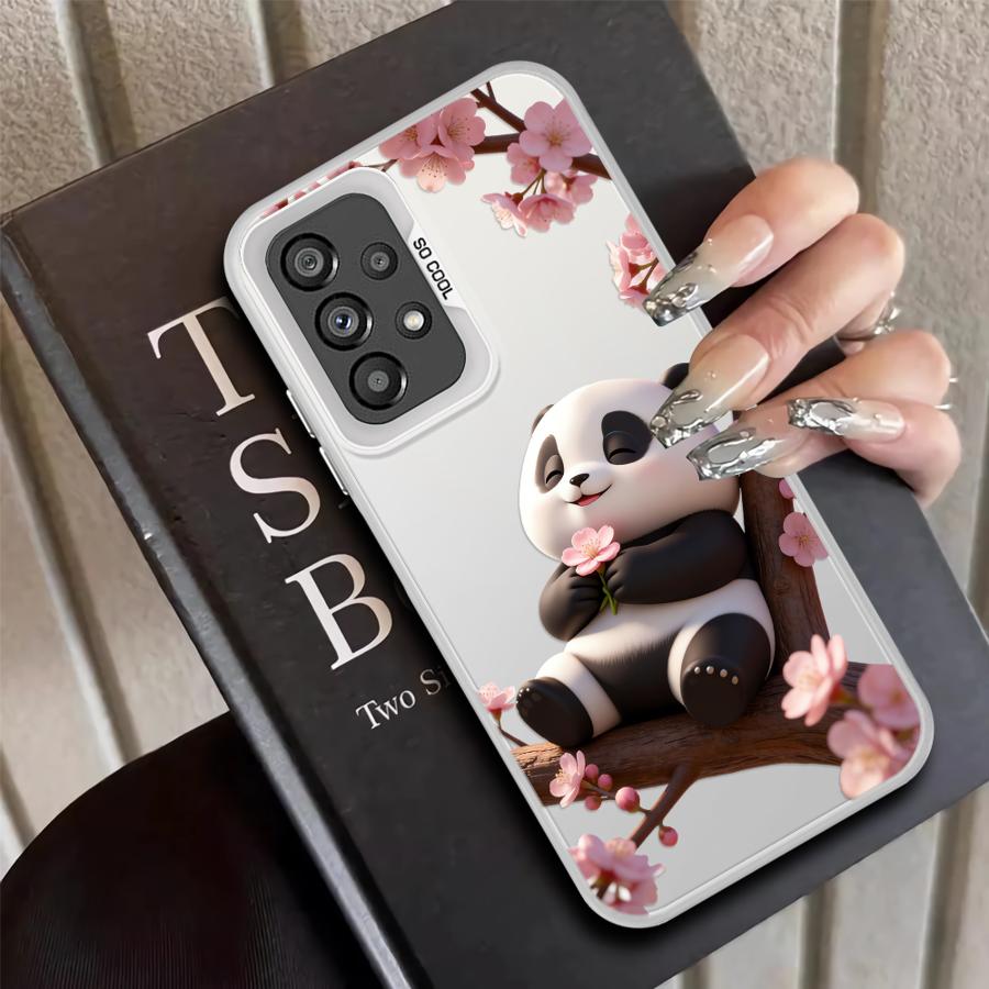 Chubby Panda Case for Samsung Galaxy A10 A20 A50 A54 A56 A51 A52 A72 A03 A06 A07 A71 A04 A05 Back Phone Cover