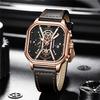CRRJU New Leather Strap Men's Watch 2313 Watch Simple Business Personality Men Fashion Waterproof