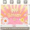 Party Backdrop Retro Hippie Bohemian Floral Retro Peace Hippie Bohemian Signs Designs Dorm Photo Booth Decor Birthday Party Decor