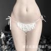 Women's Lace-up Briefs, Sexy Seduction Low-rise Panties, Strap-on Perspective Flower Panties
