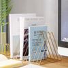 Multifunctional Record Storage & CD Display Rack | Creative Vertical Shelf for Albums, Magazines, Bookends European Art Collecti