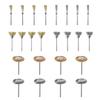 24-Piece Wire Brush Set with 3mm Shanks, Including T-Shaped, Bowl-Shaped, Pen-Shaped, Steel-Shaped, and Brass-Shaped Brushes for Drills, Routers, and